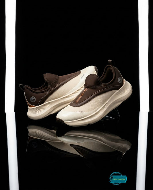 Ultra-Comfort Premium Running Mesh Sneakers for Men(270001 Brown/Cream)