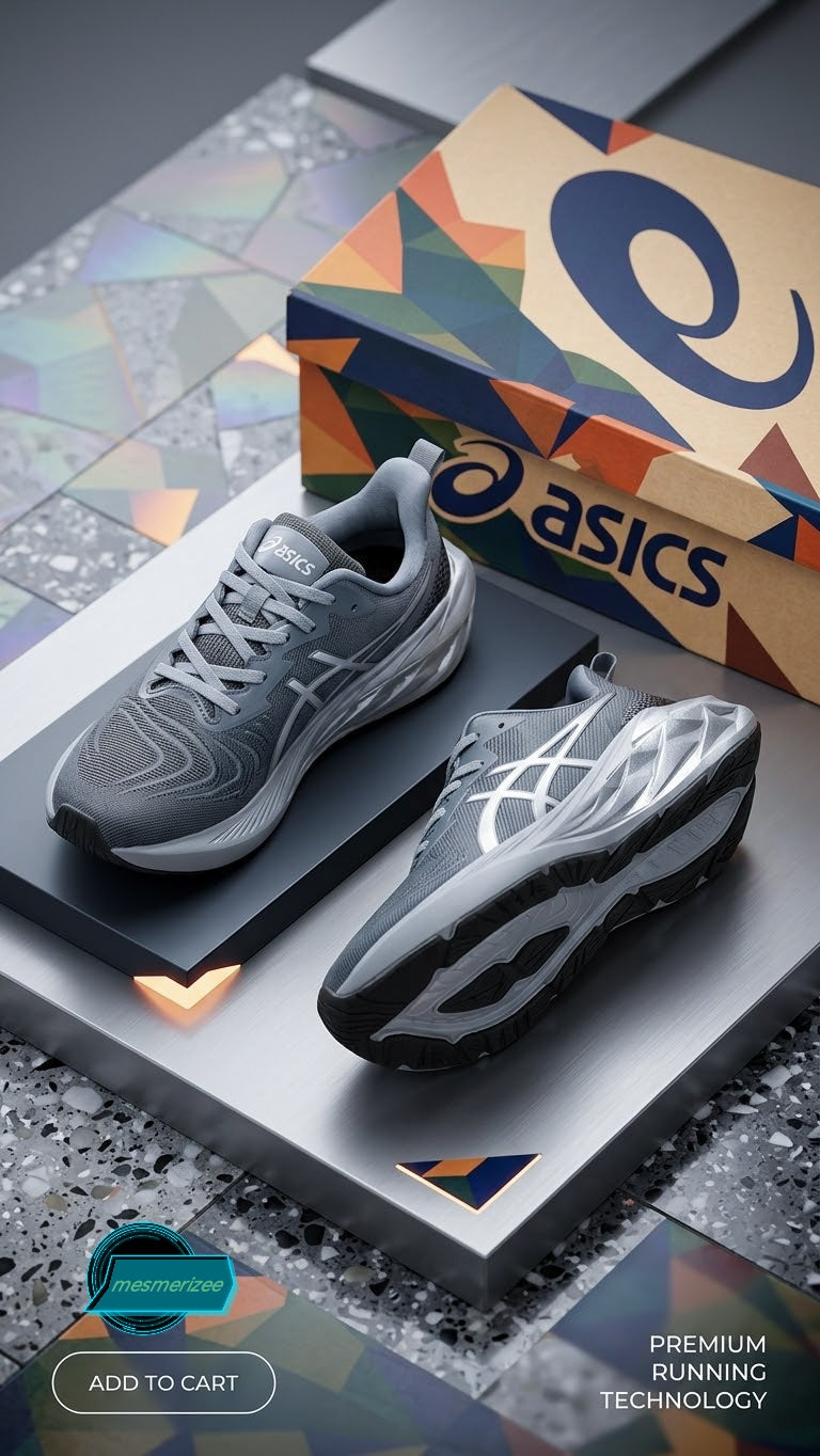 Ultra-Comfort Premium Running Mesh Sneakers for Men(Asics grey)